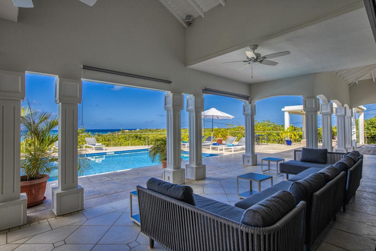 Location villa Saint Martin Terres Basses - villa 4 chambres 8 personnes - A 300m de la plage de Baie aux Prunes - Piscine et Vue mer (10)